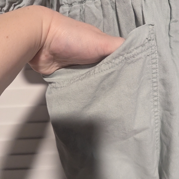 Universal Thread Puff Sleeve Collared Boiler Utility Jumpsuit, Mint - Size 4 - Picture 4 of 7